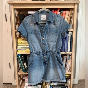 Celebrity Pink Denim / Jean Romper / Boiler Suit